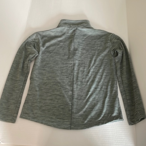 Nike girls heather grey 1/4 zip running dri-fit jacket size L - Picture 2 of 12